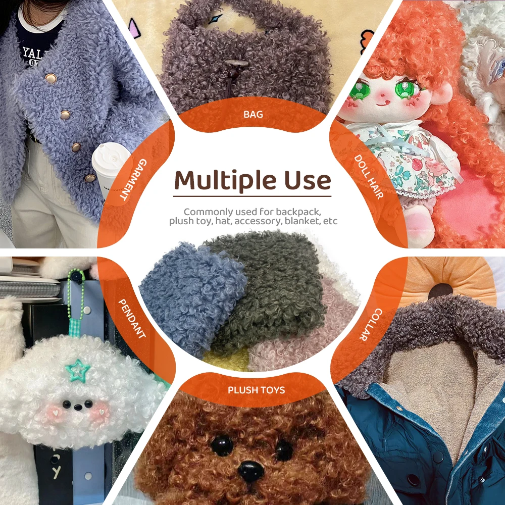 Limited Edition Teddy Wool Fabric for DIY Handmade Doll Creations