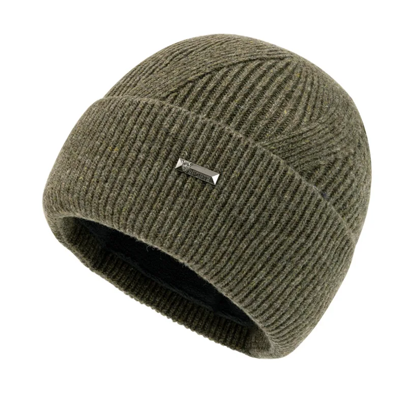 

Hat Men Beanie Winter Knit Acrylic Fleece Warm Autumn Skiing Outdoor Accessory For Teenagers Boy