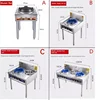 Commercial Fierce Fire Stove Stainless Steel Single Stove Restaurant Dedicated Fast Stir-fry Cooktop with Flame Out Protection 6