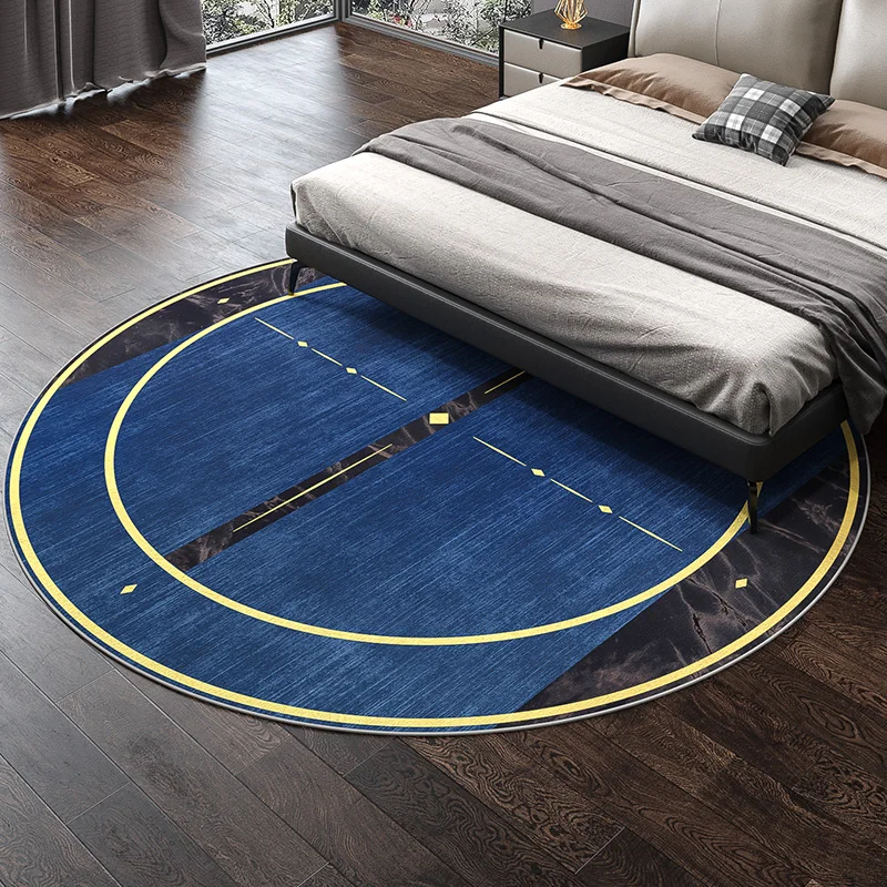 Tappeto rotondo 200cm tappeto geometrico soggiorno tappeto per la casa  grigio giallo bianco Alfombra Tatami tappeto per camera da letto Computer  sedia Mat - AliExpress