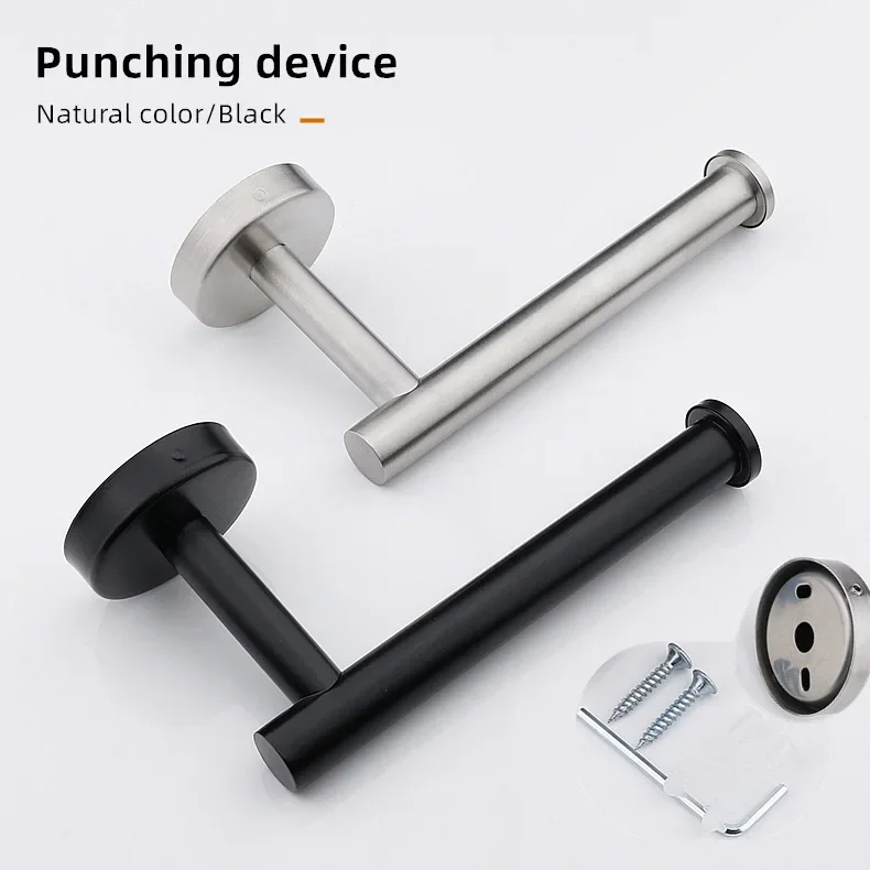 Paper Towel Holder Toilet Paper Holder Toilet Paper Rack Toilet Roll Holder Paper Towel Rack Tissue Holder Bathroom Self Adhesive Toilet Paper Towel Holder Wall Mount No Punching Tissue Towel Roll Stainless Steel Kitchen Accessory