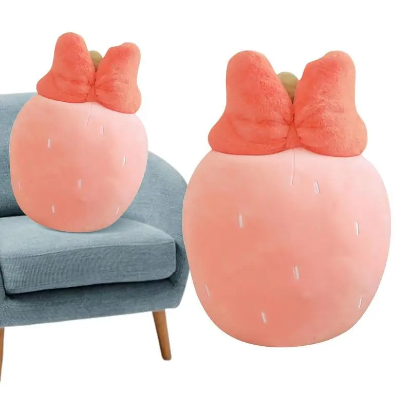 

Plush Strawberry Pillow Soft Strawberry Pillow Plushie Doll Toy Throw Pillow Plushie Doll Toy For Hugging Adorable Gift Room