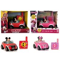 Disney Junior Mickey Minnie City Fun RC Car Wireless Electric Power Roadster Sliding Inertial Vehicle Children's Toy Car Gifts 1