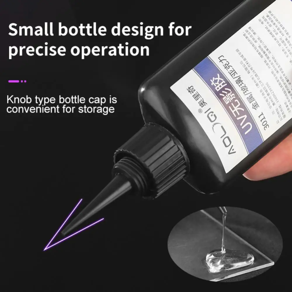 KafuterK30050MLUVShadowlessGlueClearTransparentAdhesiveFor