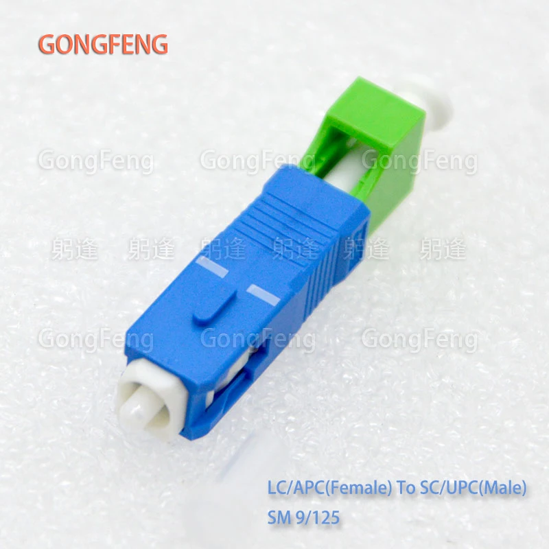 1pcs New Optical Fiber Adapter Connector LC Female-SC Male Fiber Single Mode/Multimode OM3 OM4 Adapter Flange Coupler