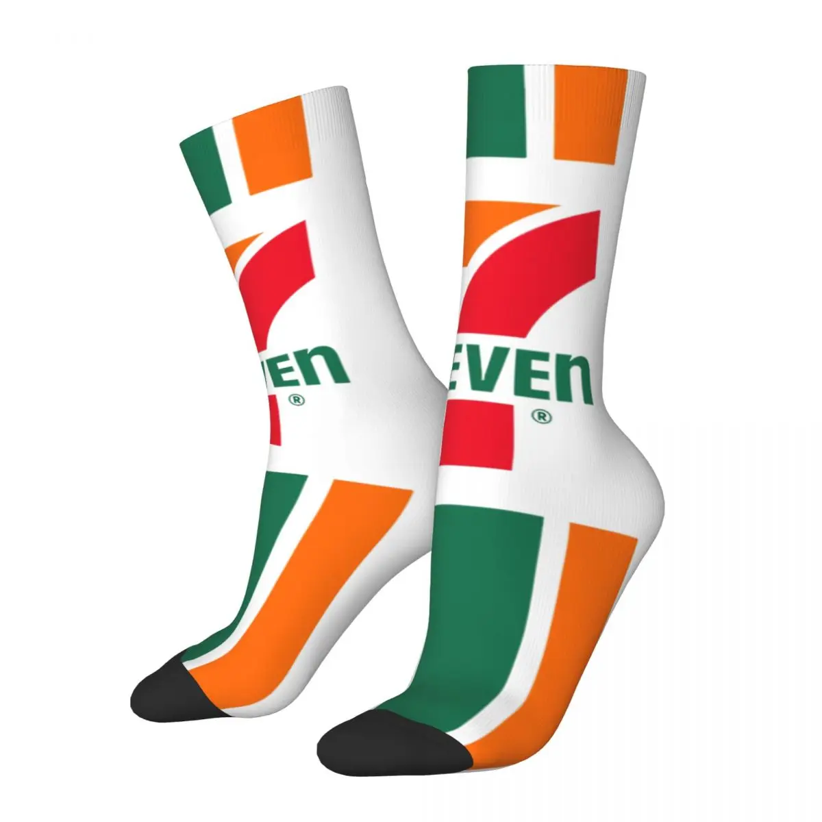 

Unique Design Seven Eleven Merch Supermarket Logo Graphic Men Women Windproof Novelty Spring Summer Autumn Winter Socks Gift