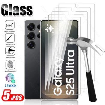 Pellicola Protettiva in Vetro Temperato 9H per Samsung Galaxy S25 S26 Ultra Edge S25Edge S25Ultra S25+ 5G (5-1 Pezzi)