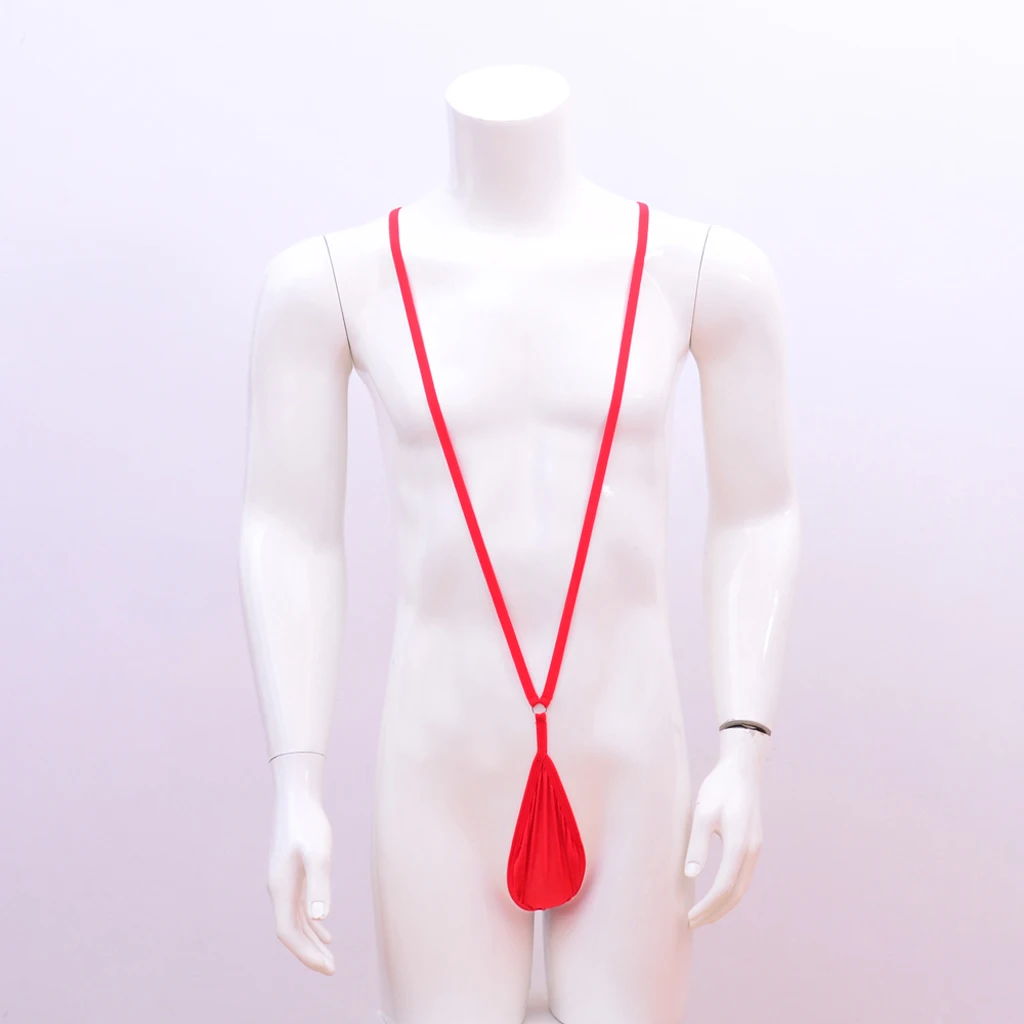 Borat Mankini Thong Badpak (Geel) Kostuum