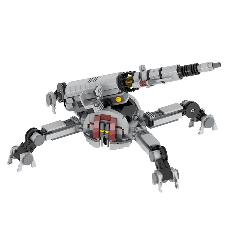 MOC2050 안티 아머 캐논 밀리터리 시리즈 무기 전쟁, 어린이 빌딩 블록, 창의적인 교육 완구, 영화 DIY 선물, 451 개