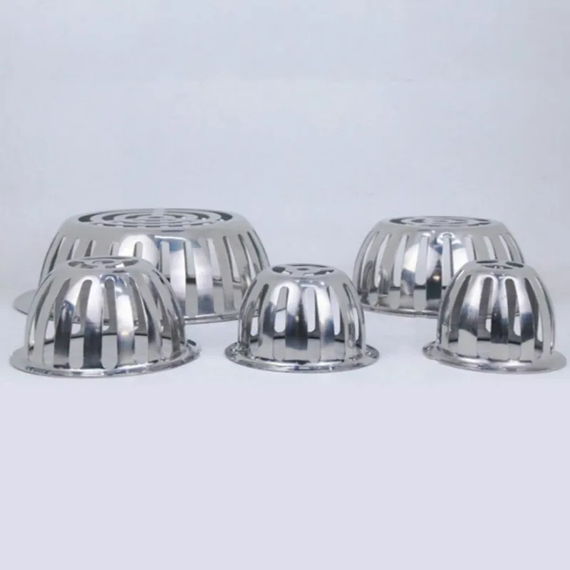 Stainless Steel Anti-clogging Roof Floor Drain Roof Gutter Sewer Drain Pipe Anti-rat Filter Large Displacement Rain Strainer