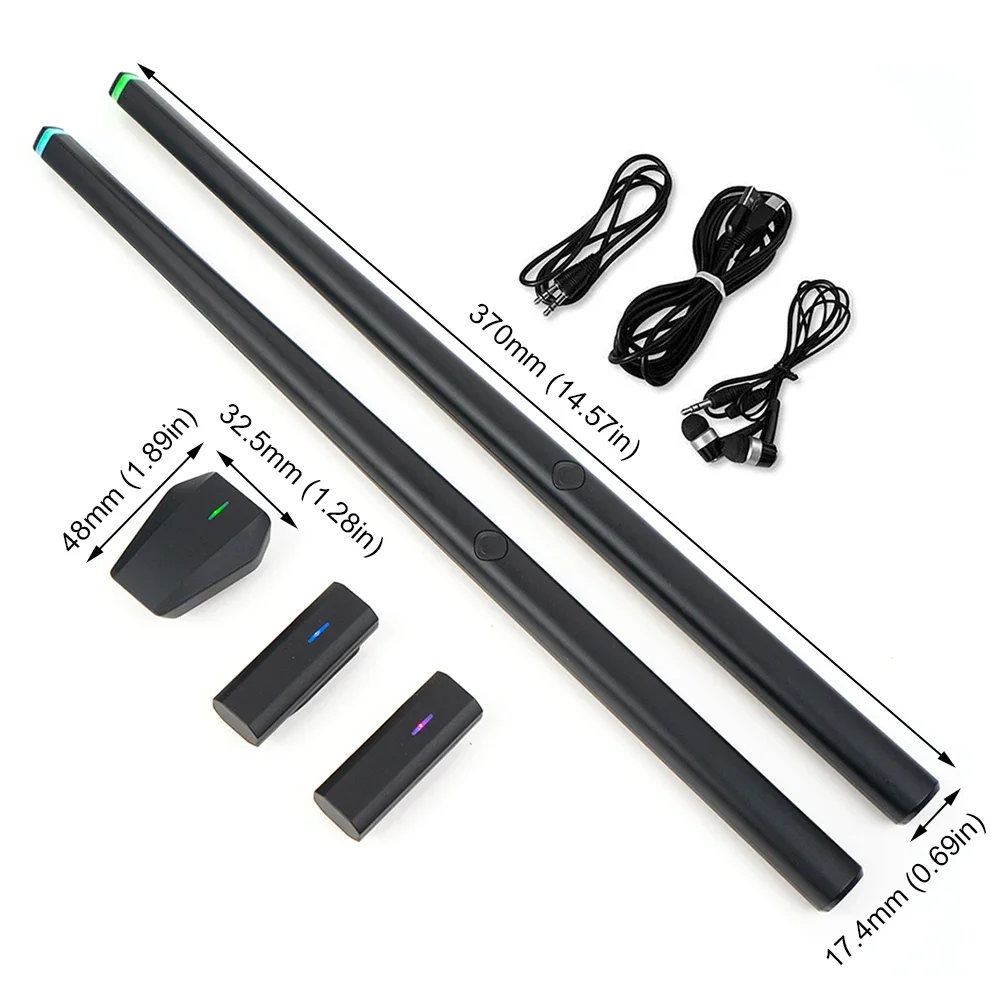 Electronic Air Drumsticks Portable Air Drum Stick Virtual Drum Set Musical Instruments for Beginners Kids Adults