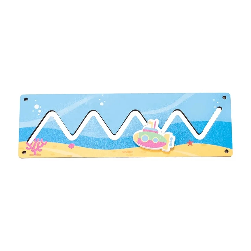 NEW Montessori Educational Toys Busy Board Activity Clocks Hourglass Cloud Frog Crocodile Aircraft Matching Board Baby Boy Gift