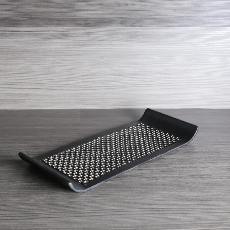 Ahunderjiaz-Nordic Style Rectangular Tray, Black Tea Trays, Living Room, Entryway, Kitchen Storage Decoration, Home Decoration 4