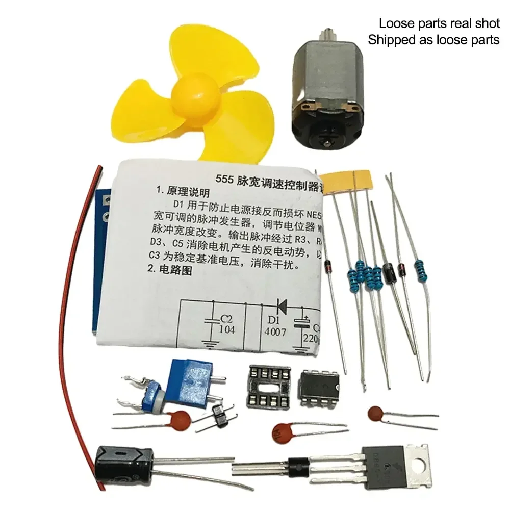 

NE555 регулирование скорости двигателя Φ DIY обучающая электронная технология производства для модуля платы arduino