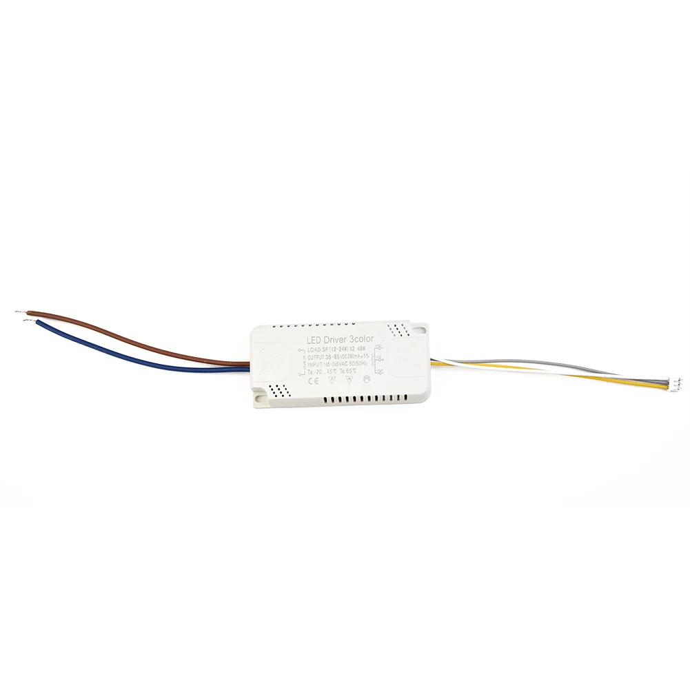 

LED Driver 3 Color Adapter For LED Lighting Non-Isolating Transformer Replacement 8W-70W Constant Current Drive For Ceiling Lamp