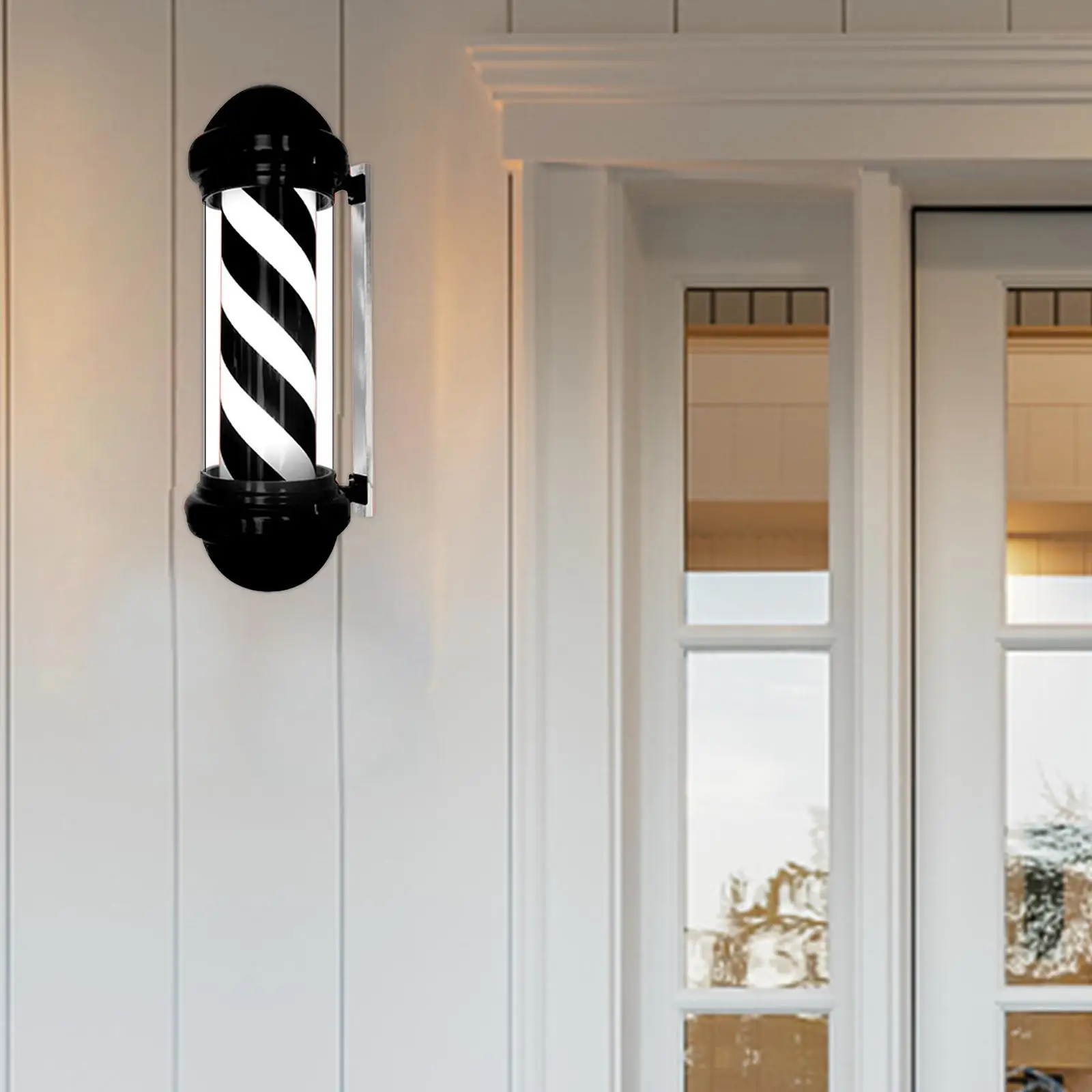 Barber Pole Light Lighting Wall Mount Decor Parrucchiere Segni Aperti Segni Di Capelli Stile Classico Led Barber Sign Adattatore Ue