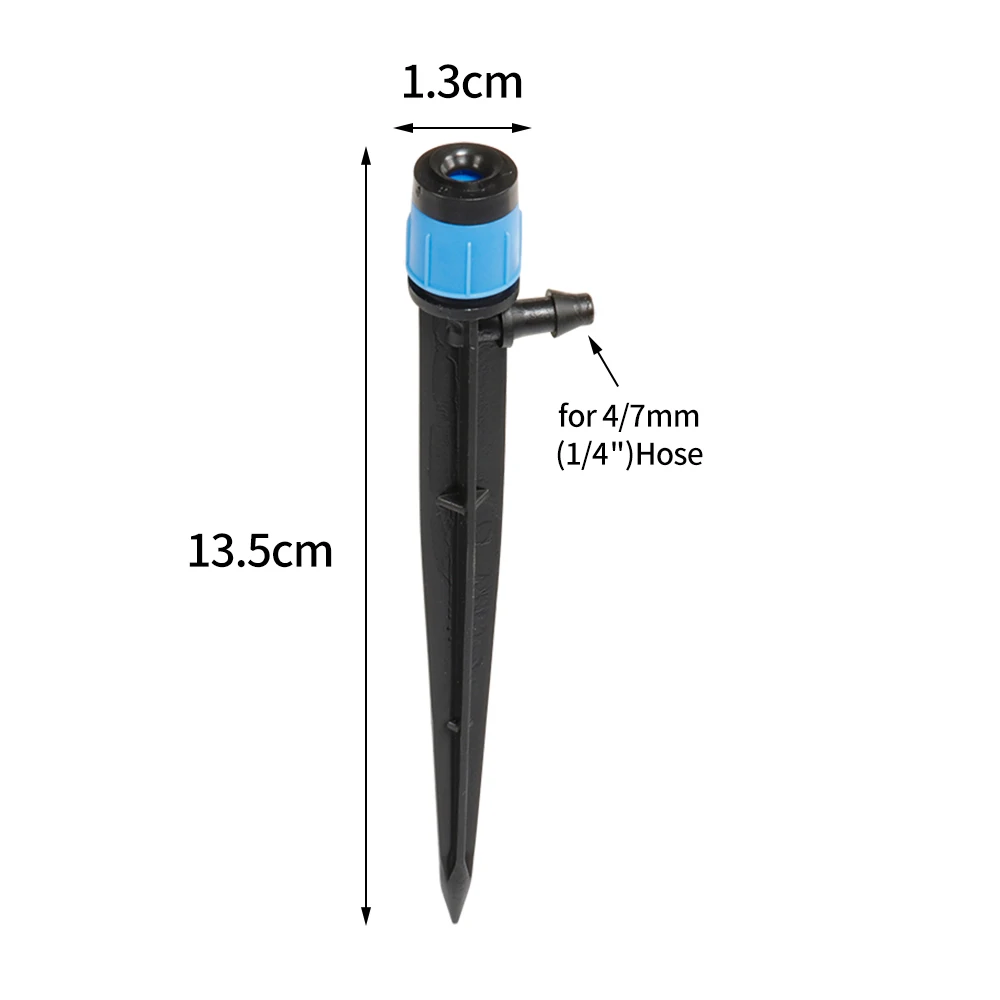 Garden Sprinkler Plants Irrigation Kits Irrigation Sprinklers Drip Irrigation Sprinklers Garden Irrigation Nozzle Garden Dripper Drip Irrigation Garden Sprayer Nozzles Scattering Dripper Water Nozzle Garden Watering Sprinklers 360 Degrees Garden Water Irrigation System For 4/7mm 1/4" Hose 10pcs