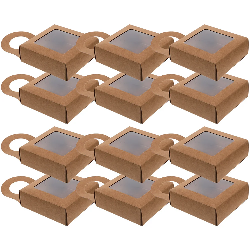 

12pcs Wind Bottle Hanging Gift Box with Window Gift Box with Window for Bottle Decor