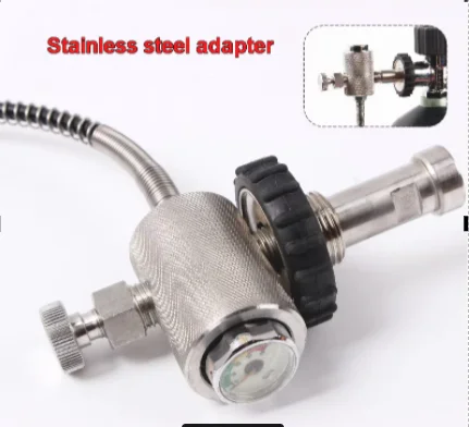 30MPA High pressure gas converter Fire gas Large bottle conversion vial Controller Luminous pressure gauge Gas charge converter