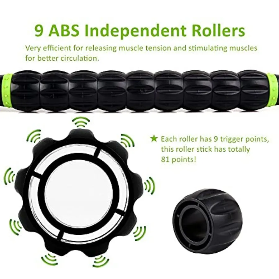 Adjustable Ankle Weights and Massage Sticks for Athletes