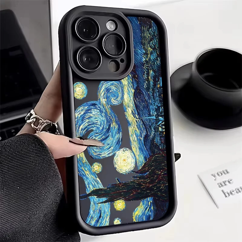 Van Gogh Starry Sky & Sunflowers Artistic Phone Case Cover