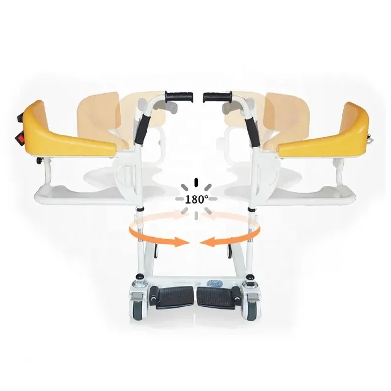 Bedridden Elderly Lift Multifunctional Paralysed Patient Care Transfers Mobile Liftable Commode Chair Bath Chair