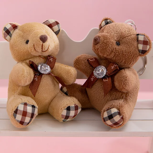 Teddy Bear Plush Doll Cute Plush Dinosaur Panda Doll Pendant Keychain Valentine’s Day Birthday Gift Children’s Holiday Surprise