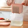 Plastic Kitchen Gadget Thick Double Layer Sealed Ginger Container Fruit Storage Containers Vegetable Tray Fridge Storage Box 4