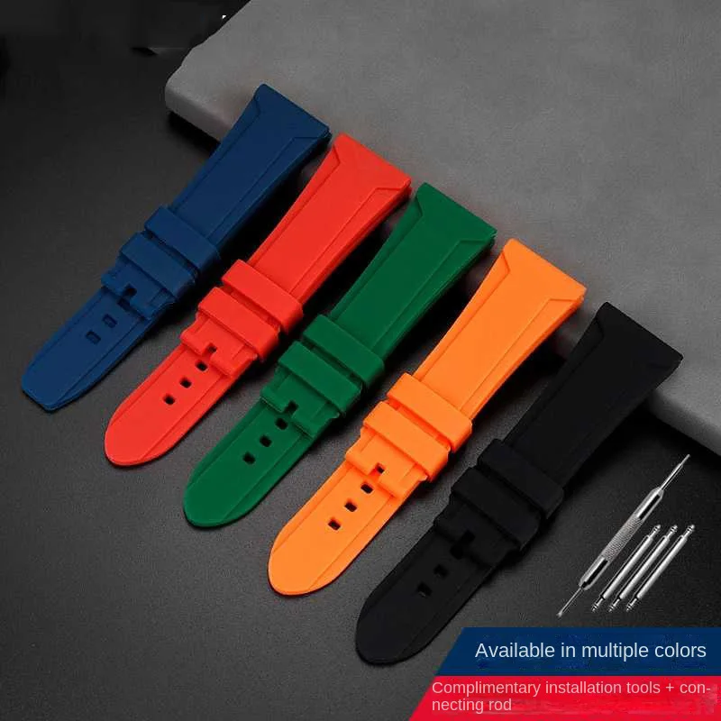 24 26mm For Diesel silicone watchband DZ4318 7395 4496 4323 Jeep Hamilton Breitling waterproof rubber soft watch str