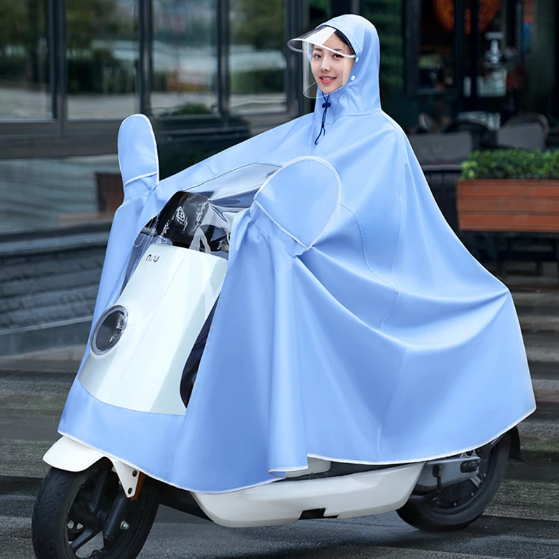 Fashion Waterproof Raincoat Motorcycle Outdoor Hiking Hooded Cloak