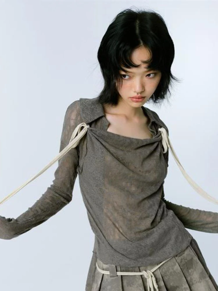 Abito Slim Bodycon Anni '90 Stile Harajuku | Grigio | Cotone E Poliestere | Perfetto Per Un Look Streetwear E Grunge