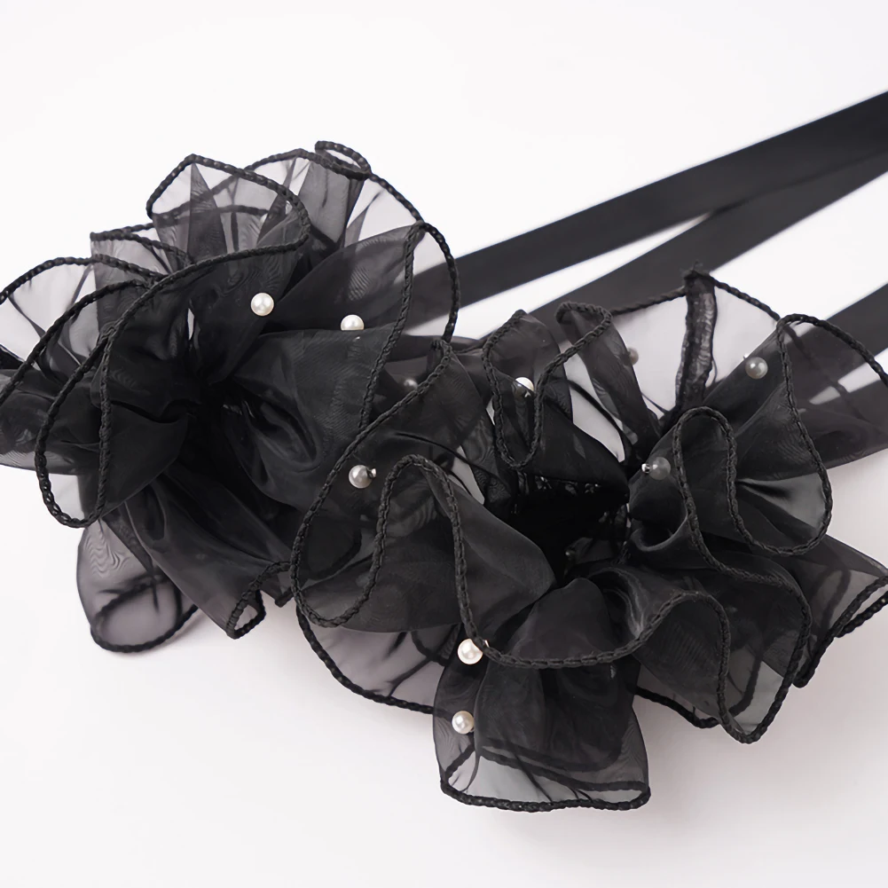 Tango Accessories White Hand Sleeves Modern Dance Accessories Red Streamers Arm Ornaments Black Ballroom Dancing Stage Wear Use
