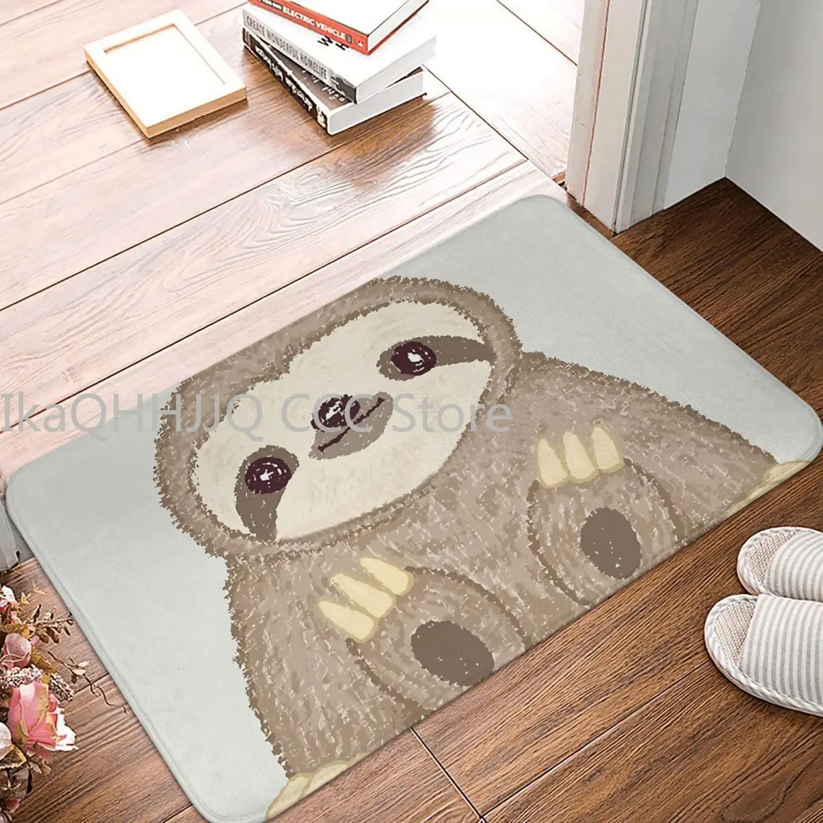 

Non-slip Doormat Cute Sloth Bath Kitchen Mat Outdoor Carpet Indoor Modern Decor