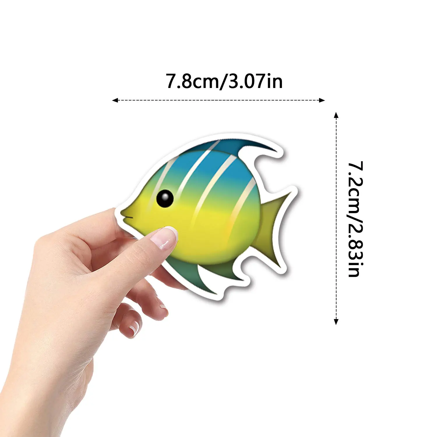Cartoon Fish Graffiti Sticker 110pcs for Suitcase Water Cup Computer