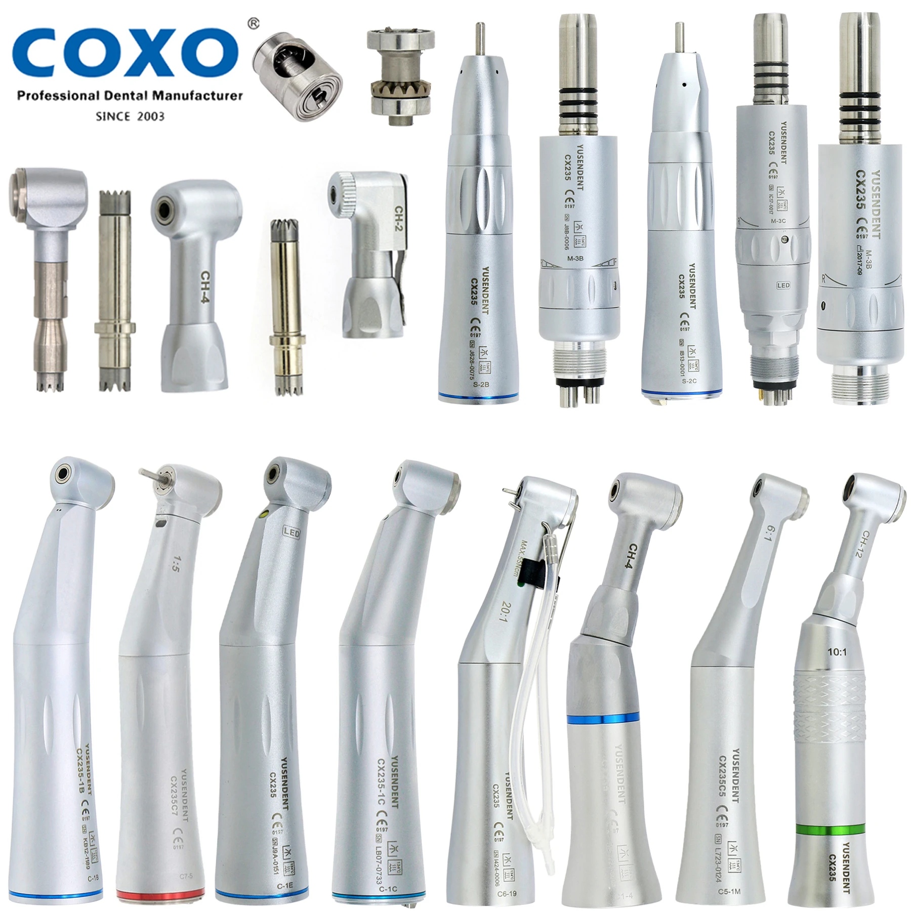 Coxo Yusende Dental Fiber Optic Led Low Speed Handpiece Endodontic