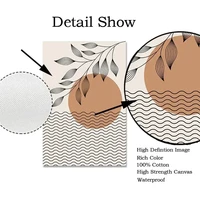 Creative Bohemian Light-สีบล็อกผ้าใบพิมพ์ Nordic Minimalist Line Wall Art โปสเตอร์สําหรับห้องนั่งเล่นห้องนอน & Home Decor 5