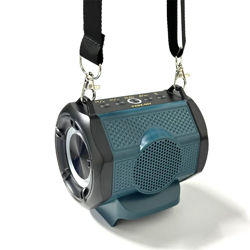 Bluetooth Speaker for Makita 18V Li-ion Battery With USB Type-C Port Cordless Small Speaker for Jobsites, Home and Party