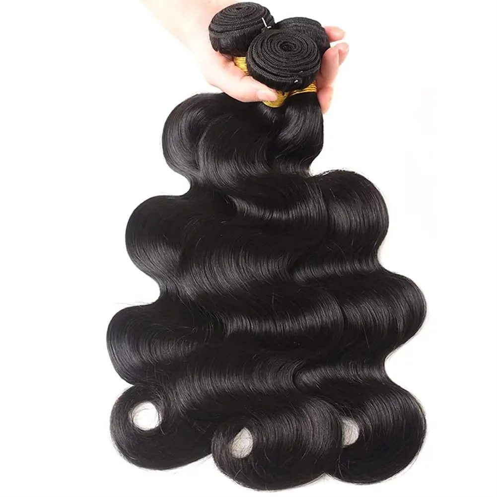 Body Wave Human Hair Bundles 30 32 Inch Brazilian Hair Weave Bundles Water Wave Bundle Remy Extensions 1 3 4