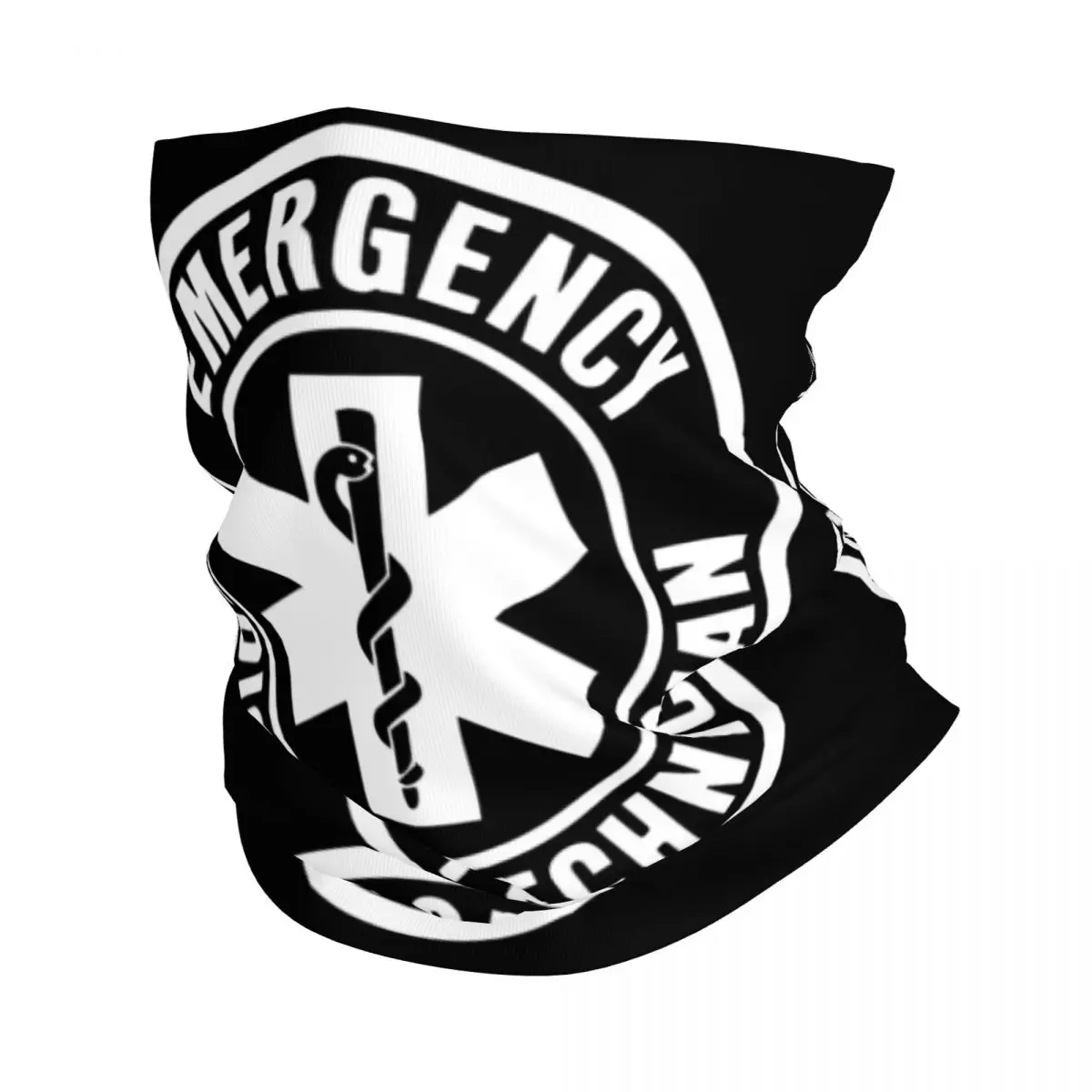 

Emt Star Of Life Emergency Medical Technician Logo Neck Gaiter Women Men UV Face Shield Winter Bandana Scarf for Hiking