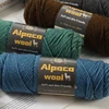 500g Alpaca 245 Stick Needle Thick Wool Yarn Multi-Color Autumn and Winter Fashion Gift for Men and Women Handmade DIY Knitted Material Package Knitted Warm Sweater Sweater Jacket Scarf Hat Gloves Wool Knee Pads 5 Pcs/Pack 1