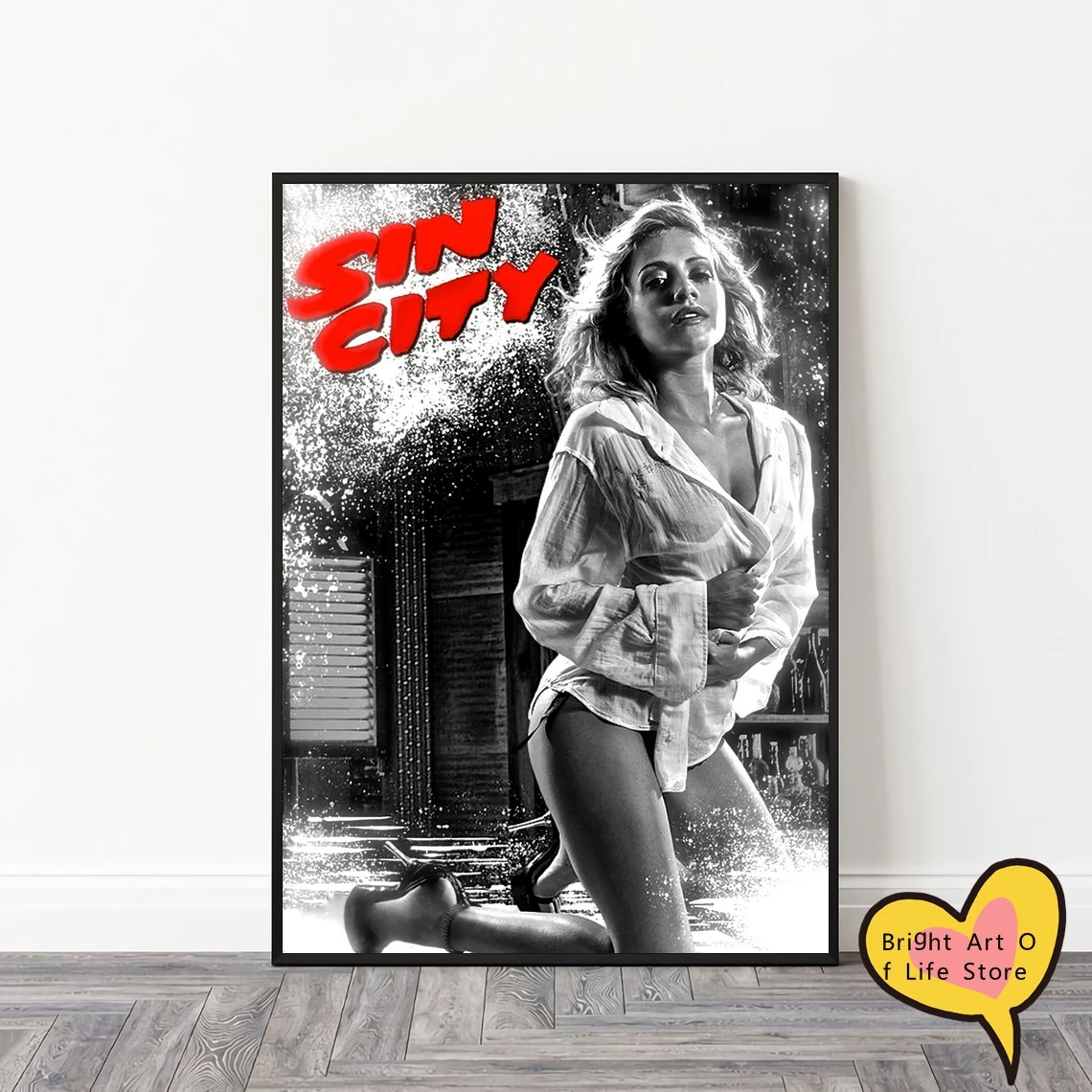 

Накладка на плакат из фильма «Sin City» (2005), фотопечать на холсте, настенное искусство, домашний декор (без рамки)