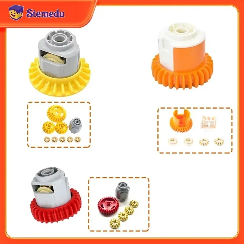 1/2/4PCS 차동 기어 블록 JM0095 JM0096 조립 MOC 69761/69762 기술 수정 벽돌 65414/65413 DIY 부품