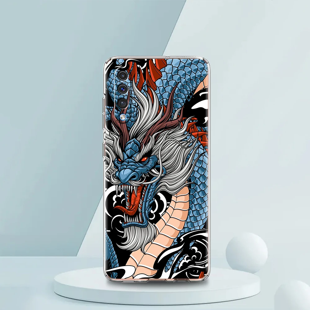 Chinese Dragon Transparent Silicone Phone Case Cover