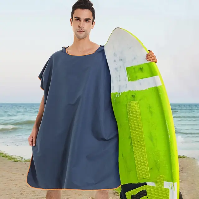 Poncho Grande Taille Surf, Bain et Plage - Homme - Navy