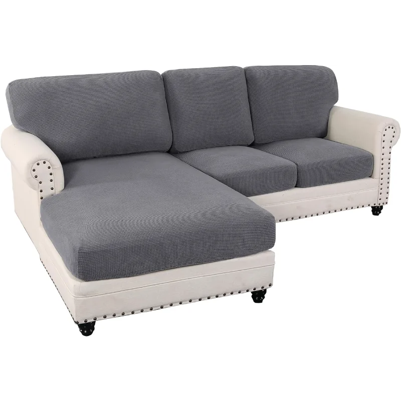

H.VERSAILTEX 2023 New Sectional Couch Covers 6 Pieces Stretch Sofa Covers for Sectional Sofa Set Separate L Shaped Couch Cover f
