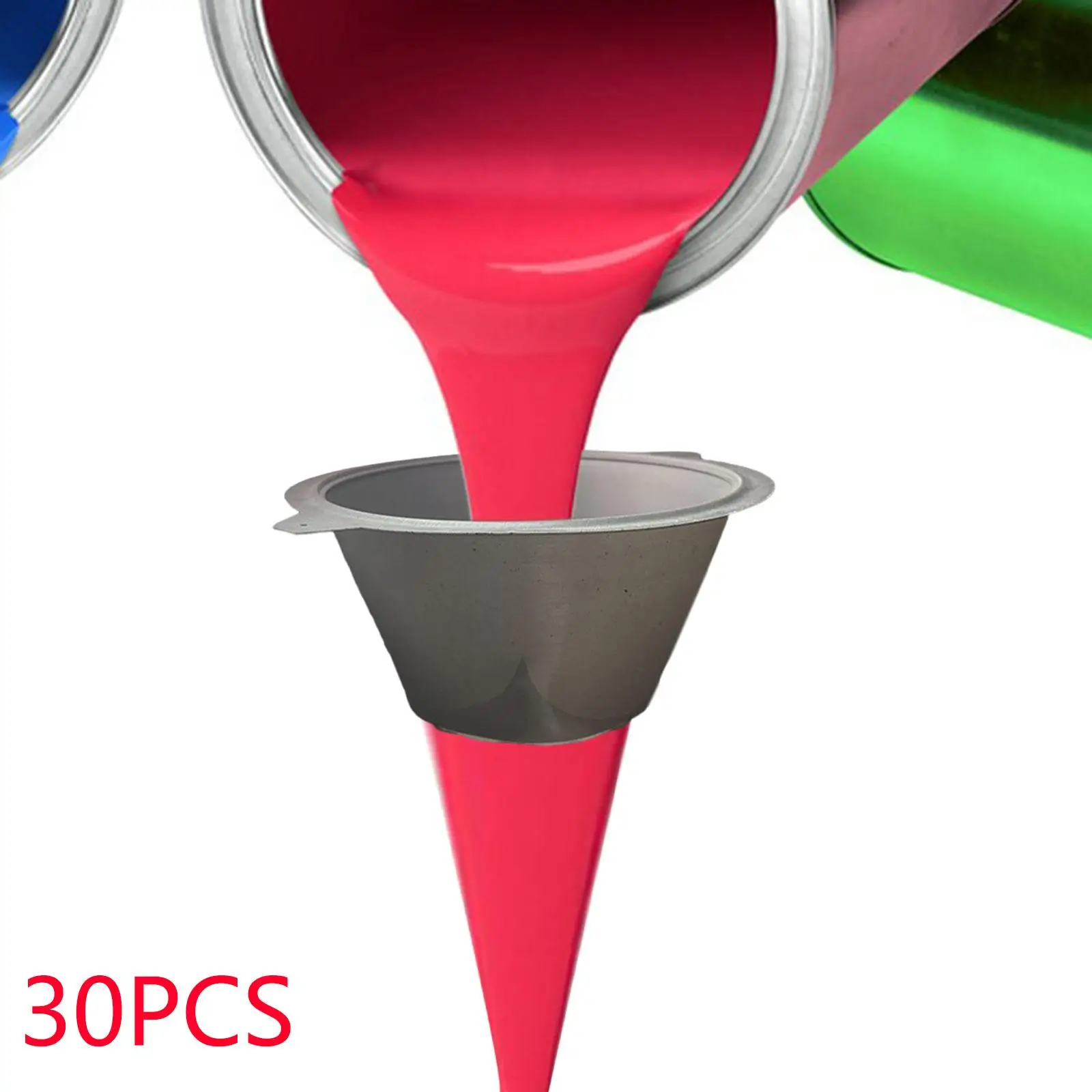 

30x Plastic Paint Filter Strainer Durable Industrial Nylon Mesh Paint Filter