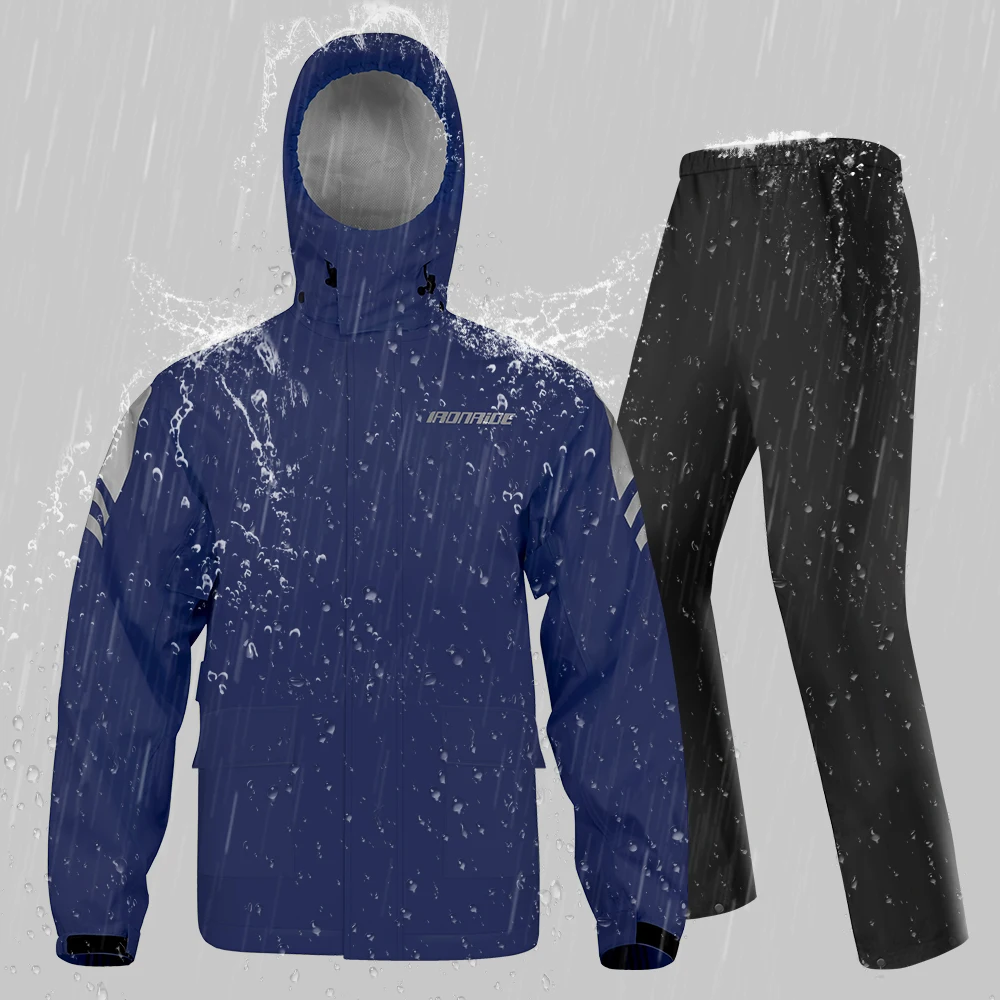 Motorcycle Raincoat Reflective Waterproof Moto Motocross Cycling Clothes Motorbiker Jacket Women Men Outdoors M-3XL