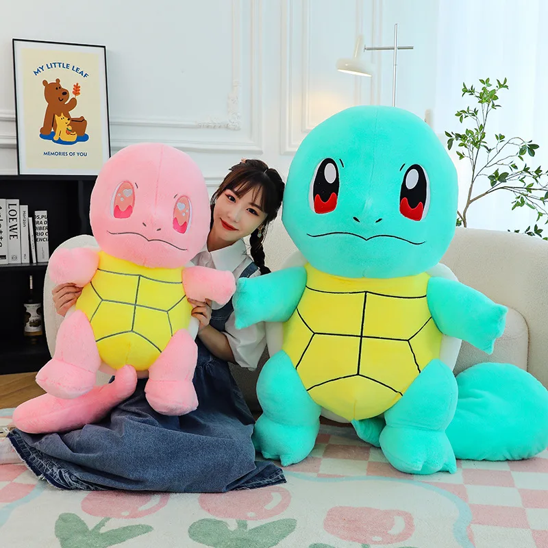 Huge Pokemon Eevee Charmander Squirtle Holster Plush Toys Big Pokémon Bulbasaur Semi-finished Leather Holster Kid Christmas Gift 2