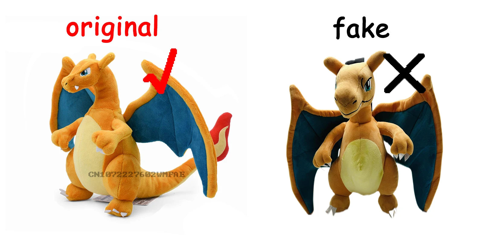 Original Pokemon Plüsch Lucario Greninja Charizard Incineroar Zeraora Cinderace Torterra Kyogre Cubone Stofftiere für Kinder als Geschenk – Detail 1