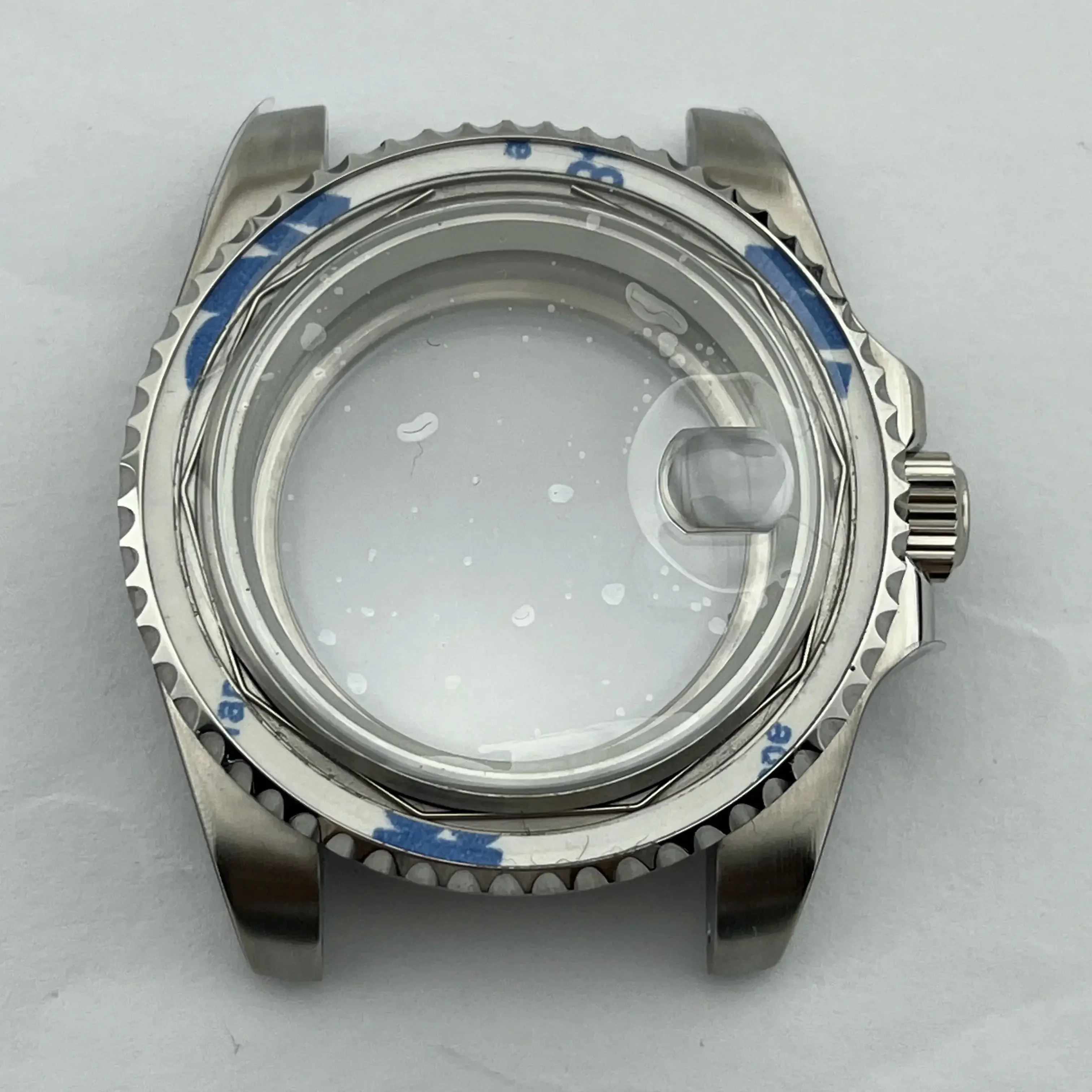 NEITON Sapphire Glass Watch Case with Presidential Strap - 40mm, 10 ATM Waterproof